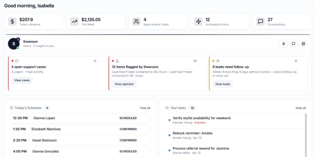 One operating view for the entire business