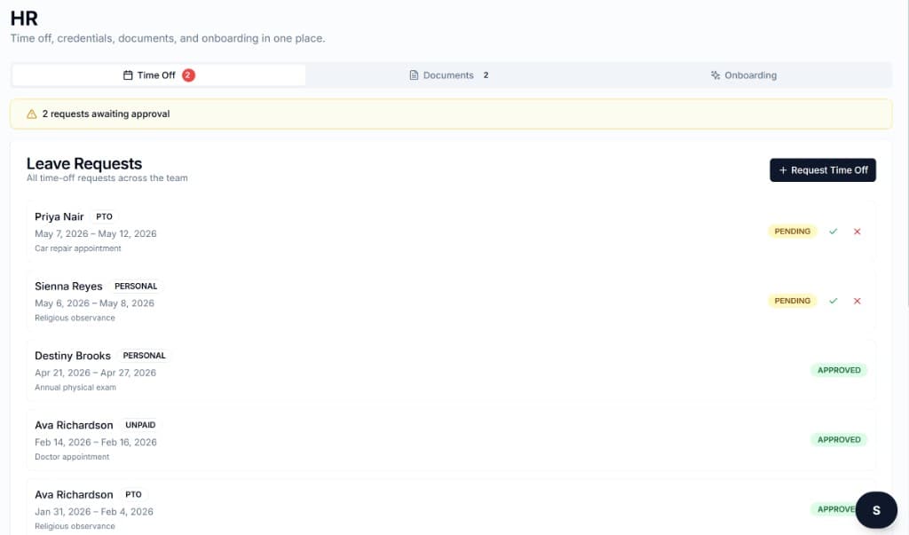 HR workflows in one place